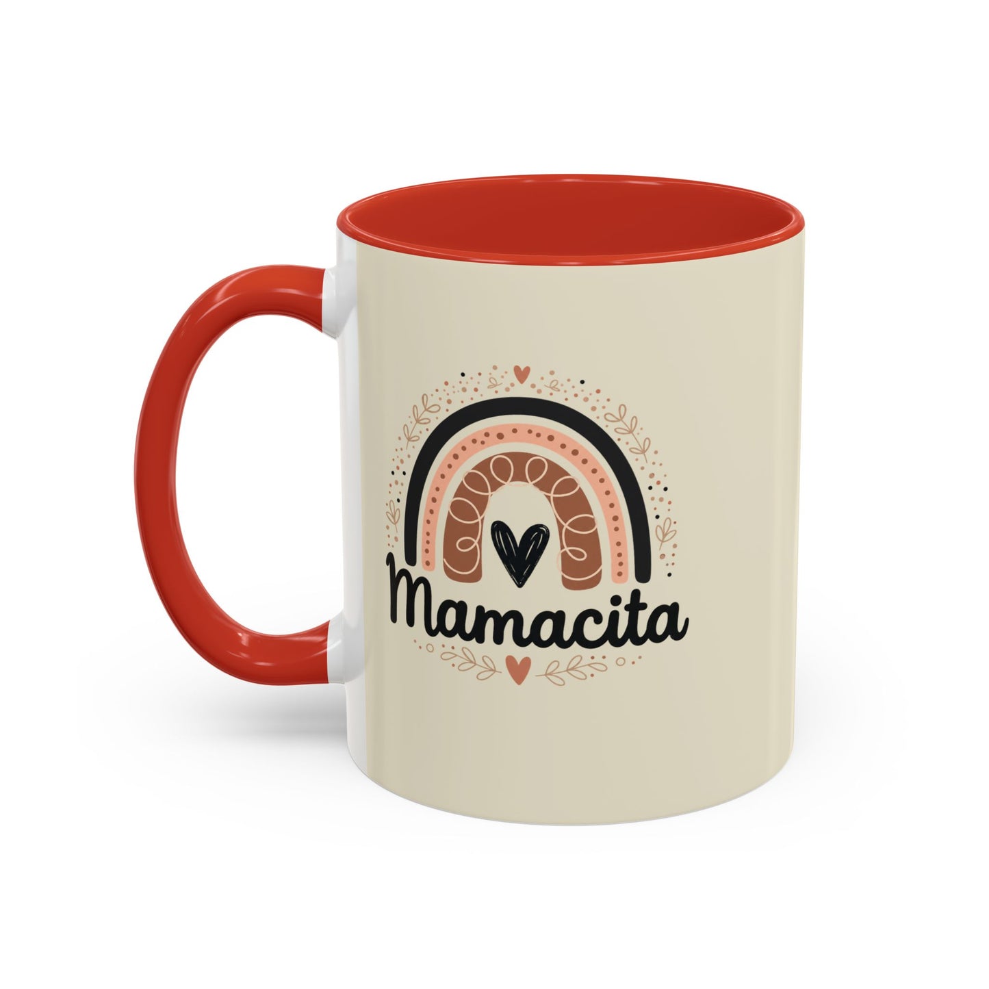 Mamacita Coffee Mug | Pink Rainbow Heart Accent Mug