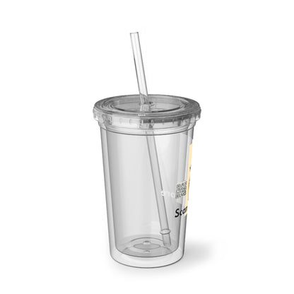 Suave Acrylic Cup – Coffee Design with Scan-to-Explore Link