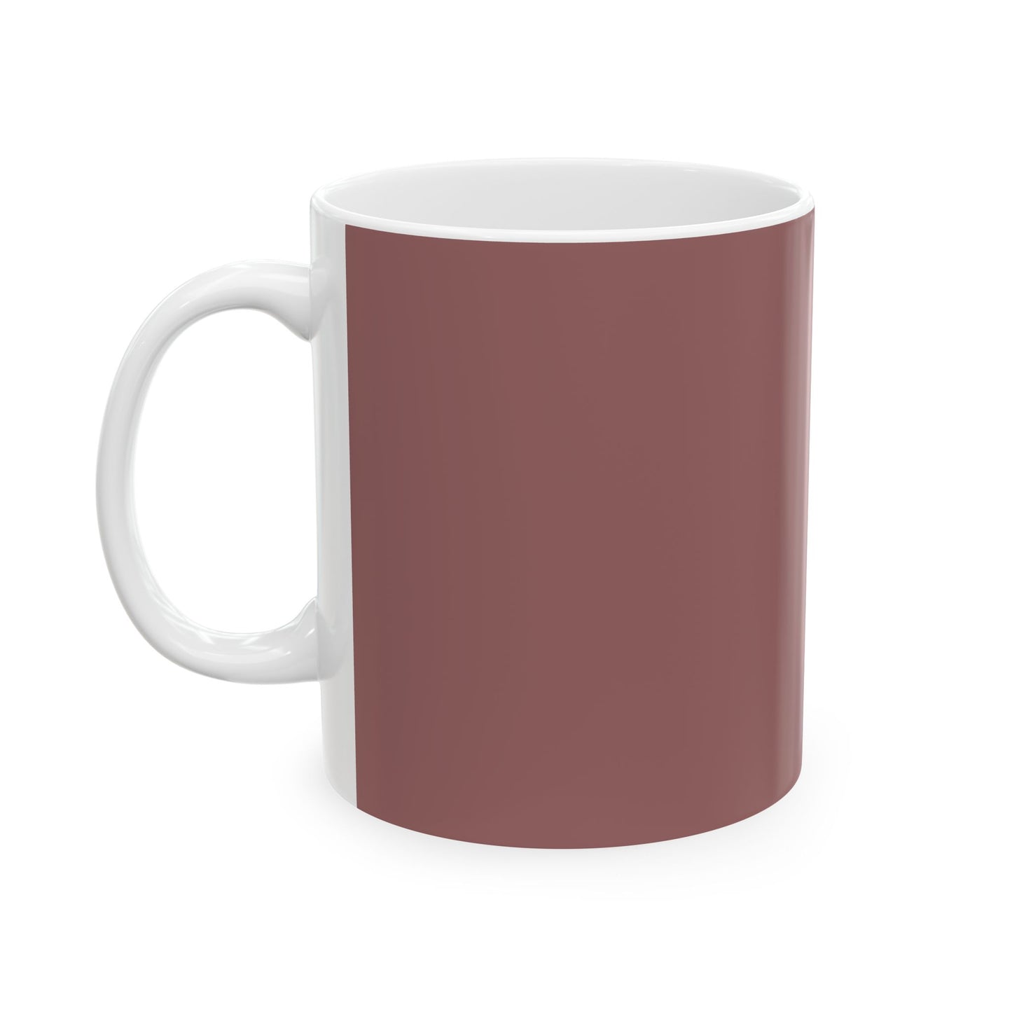 Stay Steady Mountain Ceramic Mug — Minimalist Beige Coffee Cup | 11oz & 15oz