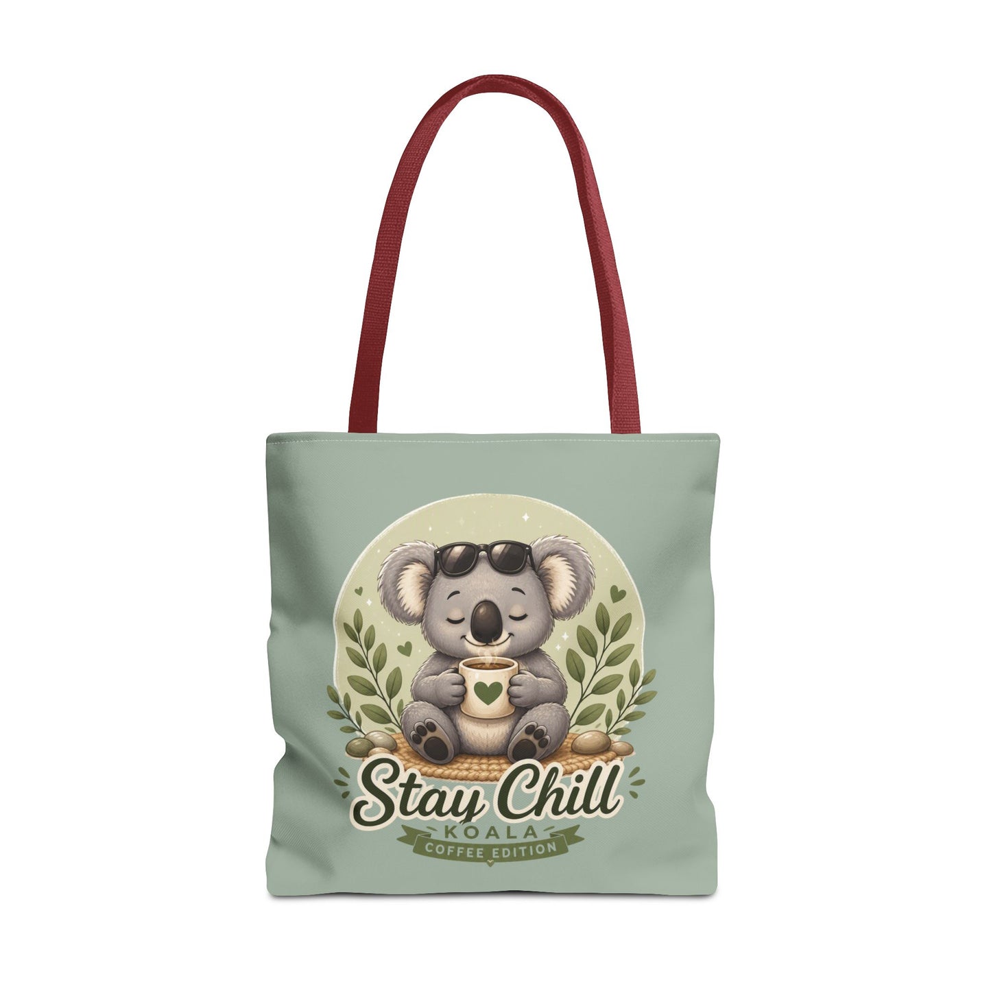 Stay Chill Koala Tote Bag | Cute Relaxing Animal AOP Tote | Eco-Friendly Canvas Tote Bag | Funny Koala Gift Idea for Animal Lovers