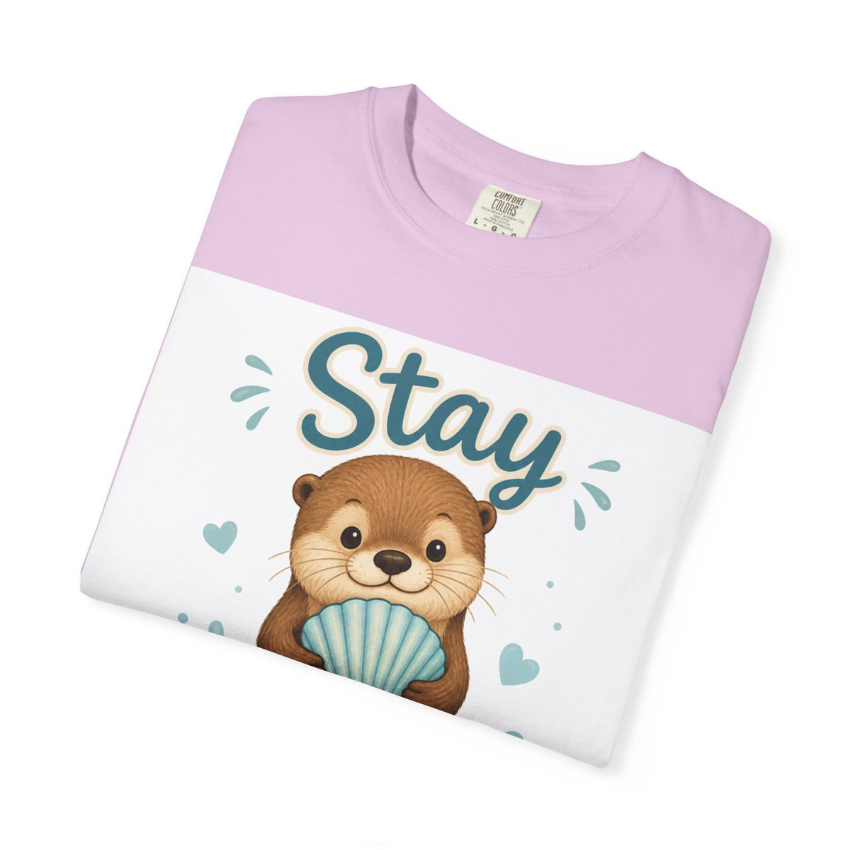 Stay Pawsitive Otter T-Shirt – Cute Animal Graphic Tee