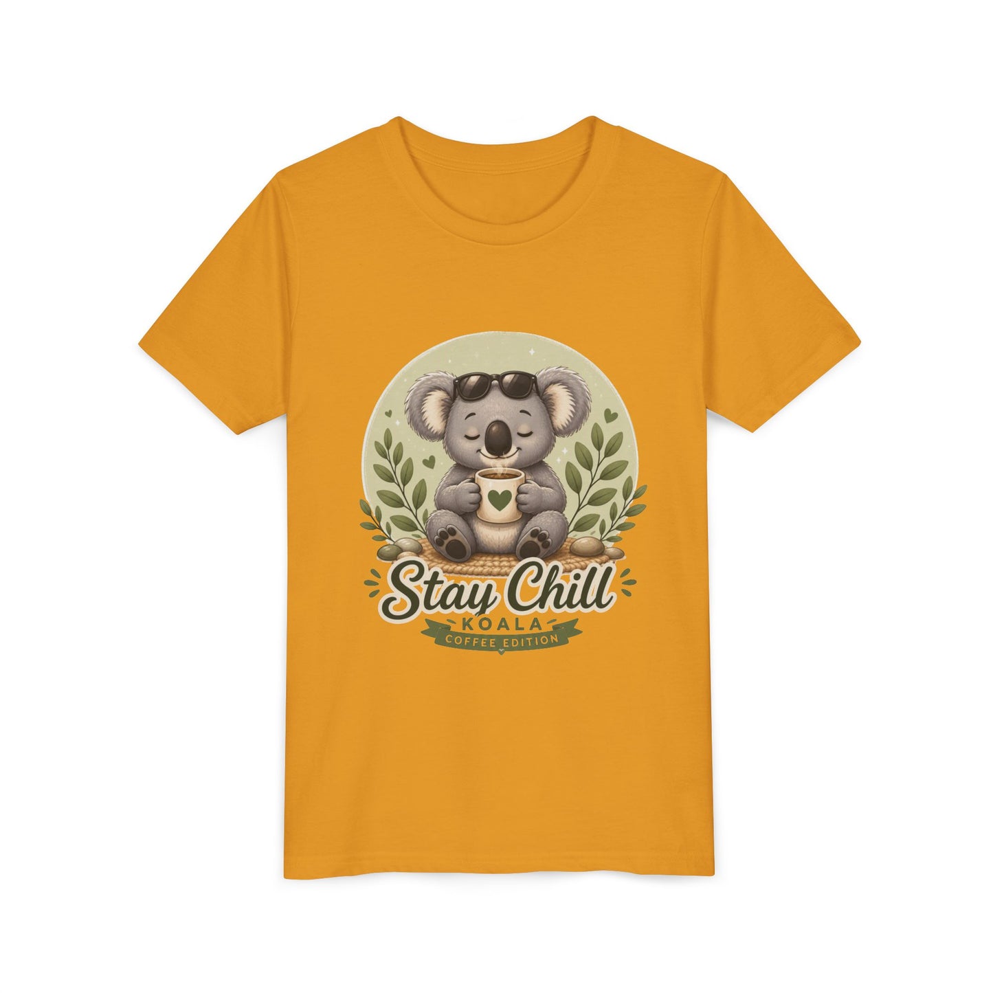 Stay Chill Koala Youth T-Shirt | Cute Kids Graphic Tee | Funny Animal Shirt for Boys Girls | Soft Children's Tee S–XL