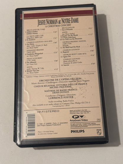 Jessye Norman Christmas Concert at Notre‑Dame VHS