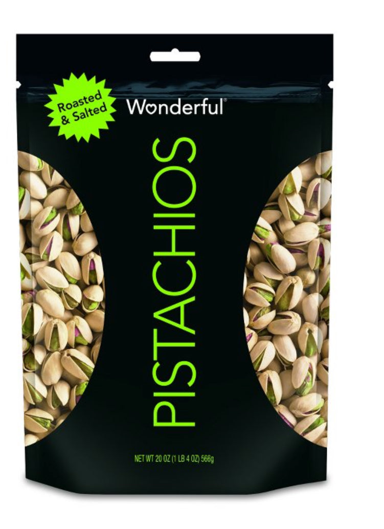 Freshly Roasted & Salted Wonderful Pistachios - 20oz for a Nutty Delight