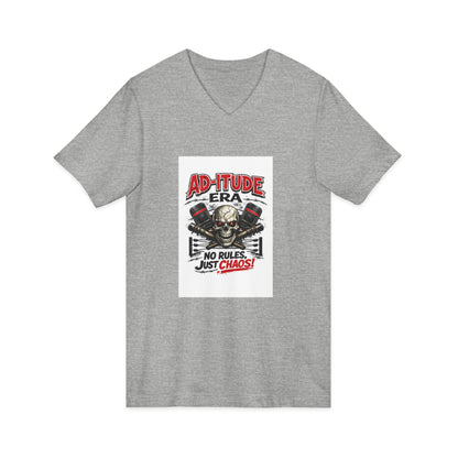 Ad‑itude Era Wrestling Tee – No Rules Just Chaos V‑Neck