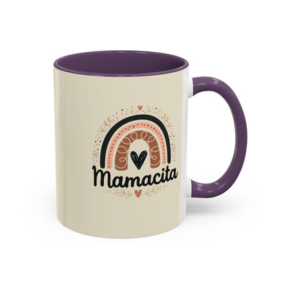 Mamacita Coffee Mug | Pink Rainbow Heart Accent Mug