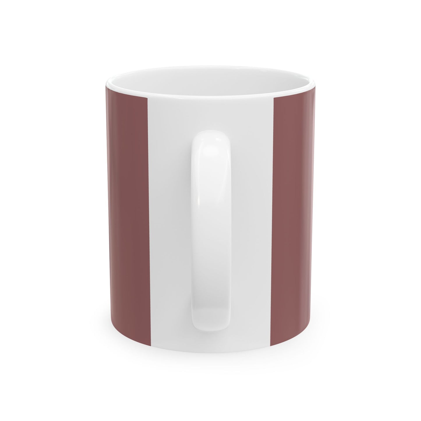 Stay Steady Mountain Ceramic Mug — Minimalist Beige Coffee Cup | 11oz & 15oz