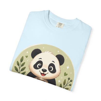 Good Energy Panda T-Shirt | Positive Vibes Cute Panda Graphic Tee for Women Men | Funny Motivational Animal Shirt | Soft Unisex Tee S–2XL