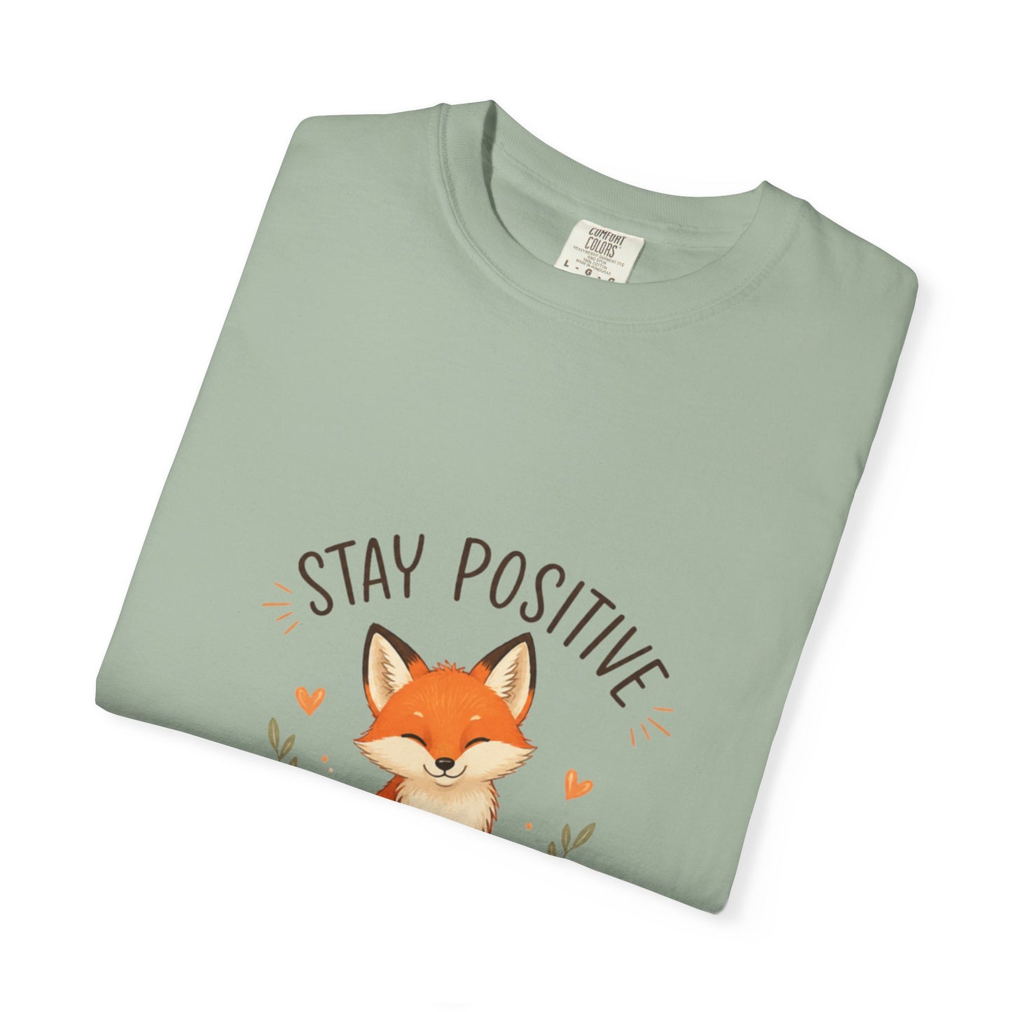 Fox Graphic T-Shirt — "Good Things Take Time" Stay Positive Inspirational Tee