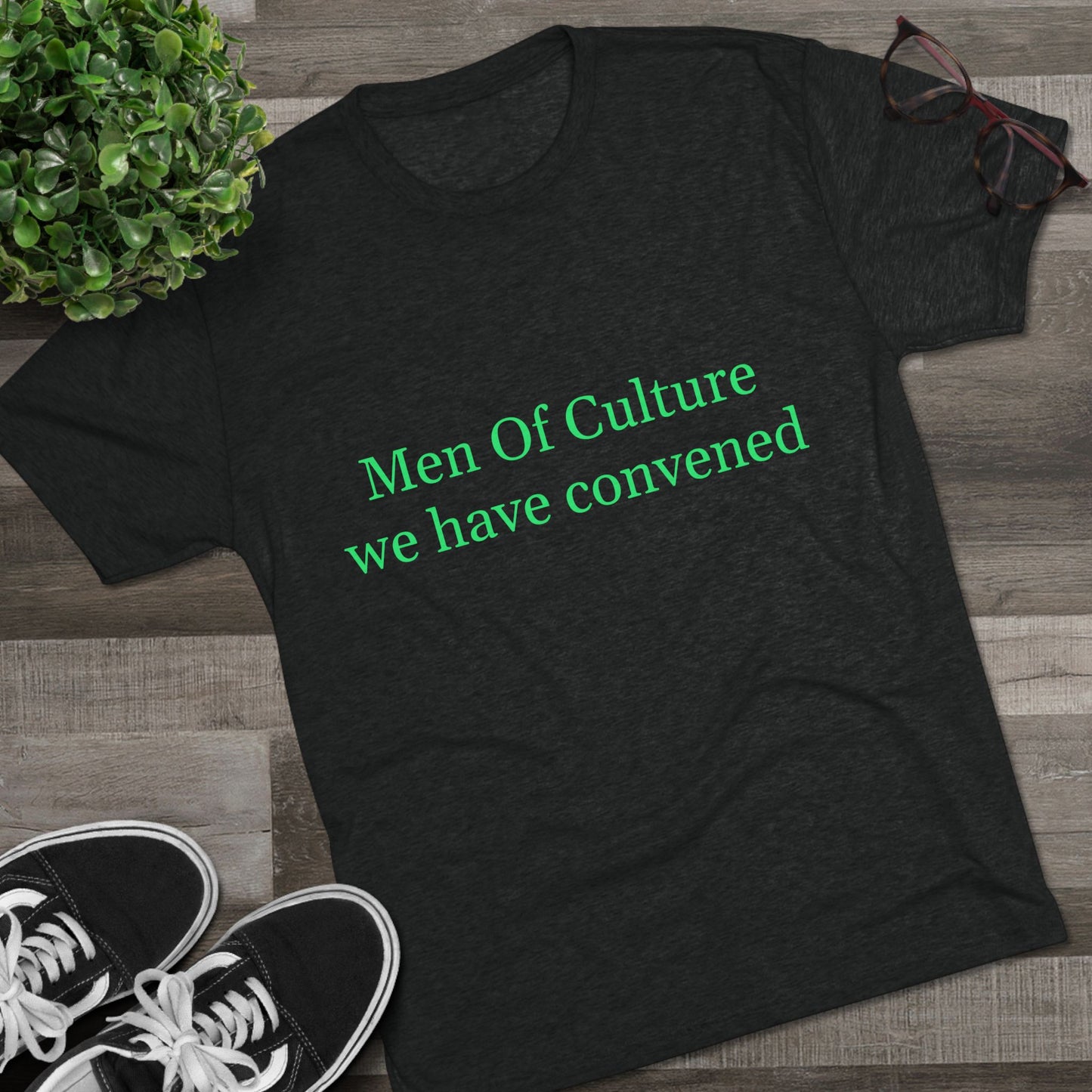 Men of Culture Tri‑Blend Tee with Fast Delivery