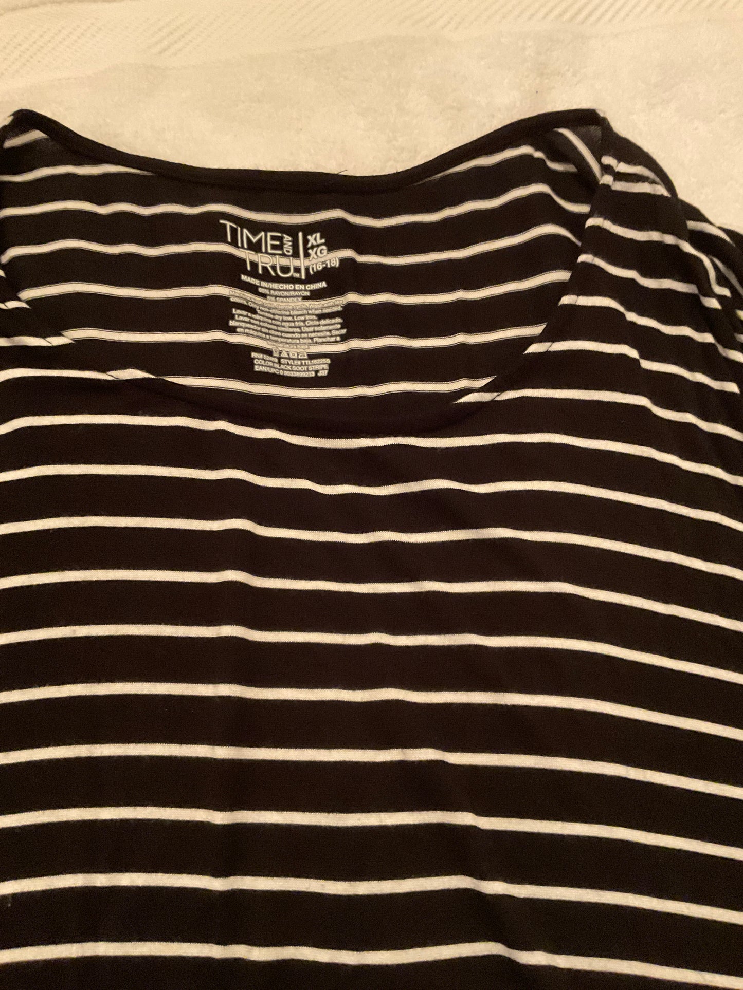 XL Striped Shirt by Time and Tru 16-18