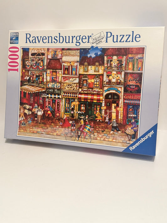 Ravensburger 1000-Piece Puzzle - Colorful Parisian Street Scene