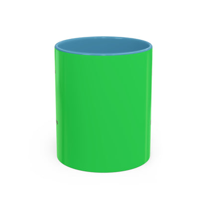 Accent Coffee Mug — 'Shop and Snacks' QR Code Promotional Coffee Mug (11/15 oz)