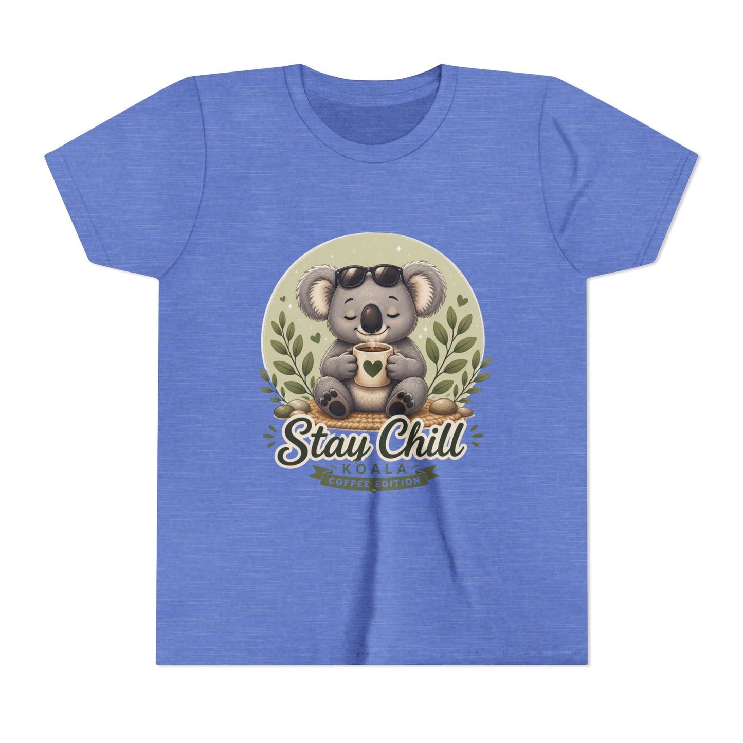 Stay Chill Koala Youth T-Shirt | Cute Kids Graphic Tee | Funny Animal Shirt for Boys Girls | Soft Children's Tee S–XL