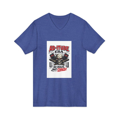 Ad‑itude Era Wrestling Tee – No Rules Just Chaos V‑Neck