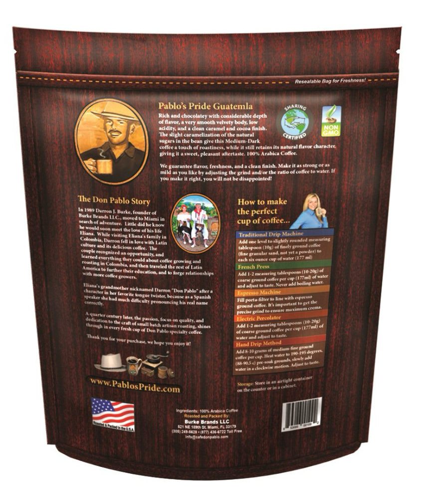 Don Pablo Rich Bold Coffee – 100% Arabica Beans, Low Acidity, Non-GMO