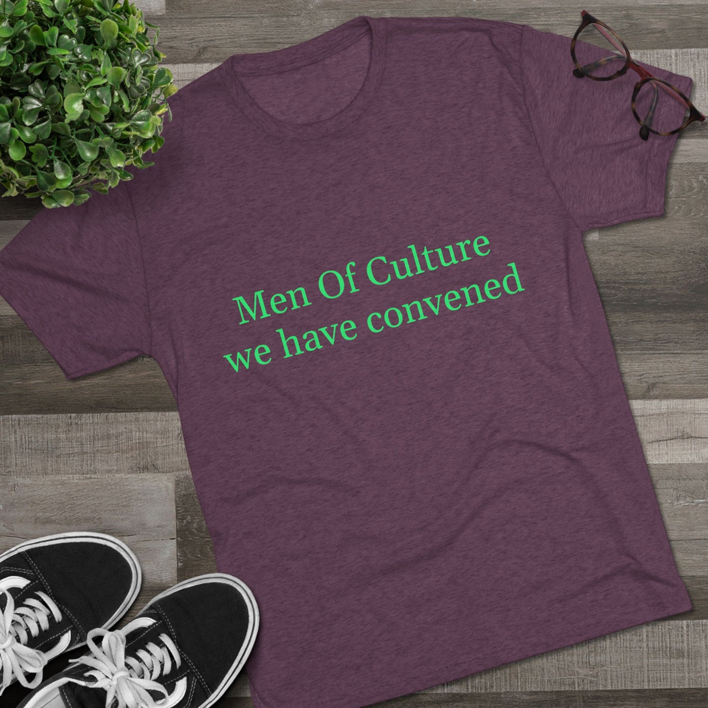 Men of Culture Tri‑Blend Tee with Fast Delivery