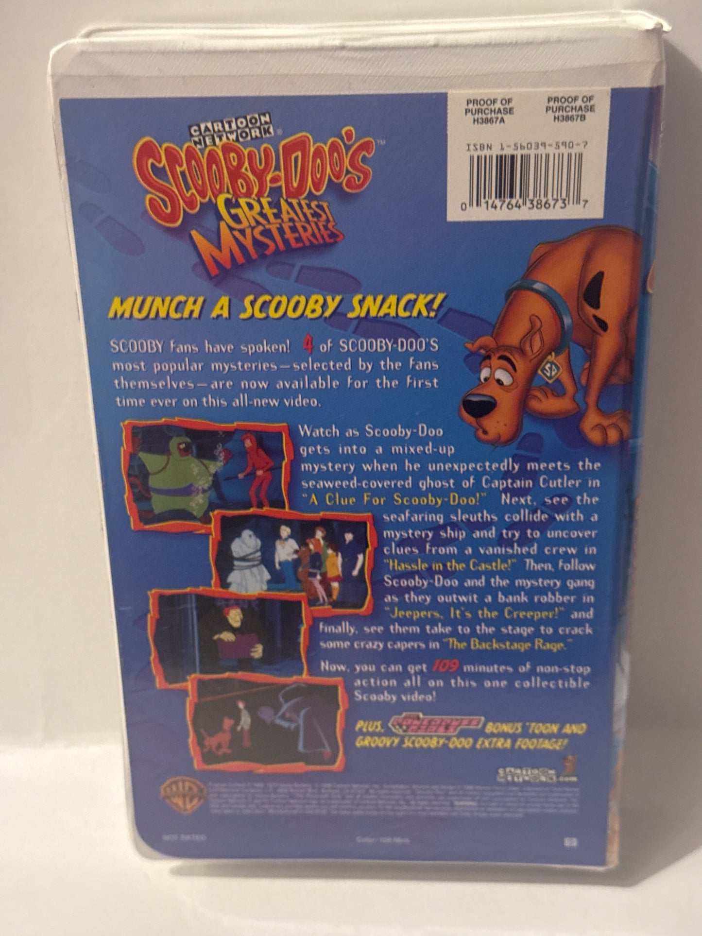 Scooby‑Doo Greatest Mysteries Classic Collectible VHS Tape
