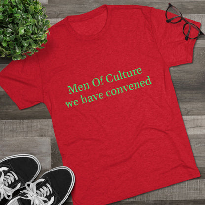 Men of Culture Tri‑Blend Tee with Fast Delivery