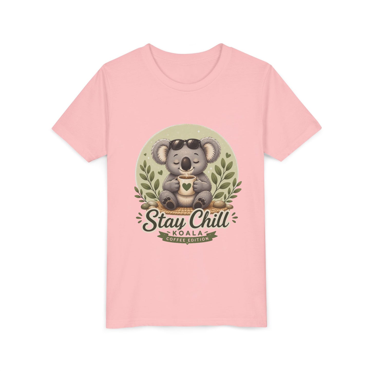 Stay Chill Koala Youth T-Shirt | Cute Kids Graphic Tee | Funny Animal Shirt for Boys Girls | Soft Children's Tee S–XL
