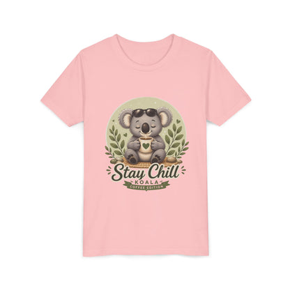 Stay Chill Koala Youth T-Shirt | Cute Kids Graphic Tee | Funny Animal Shirt for Boys Girls | Soft Children's Tee S–XL