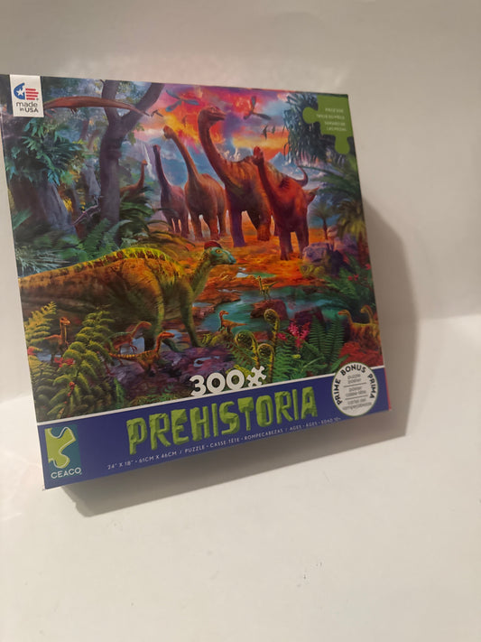 PREHISTORIA Dinosaur Puzzle – 300 Pieces | Age 6+ | Crocodile Creek