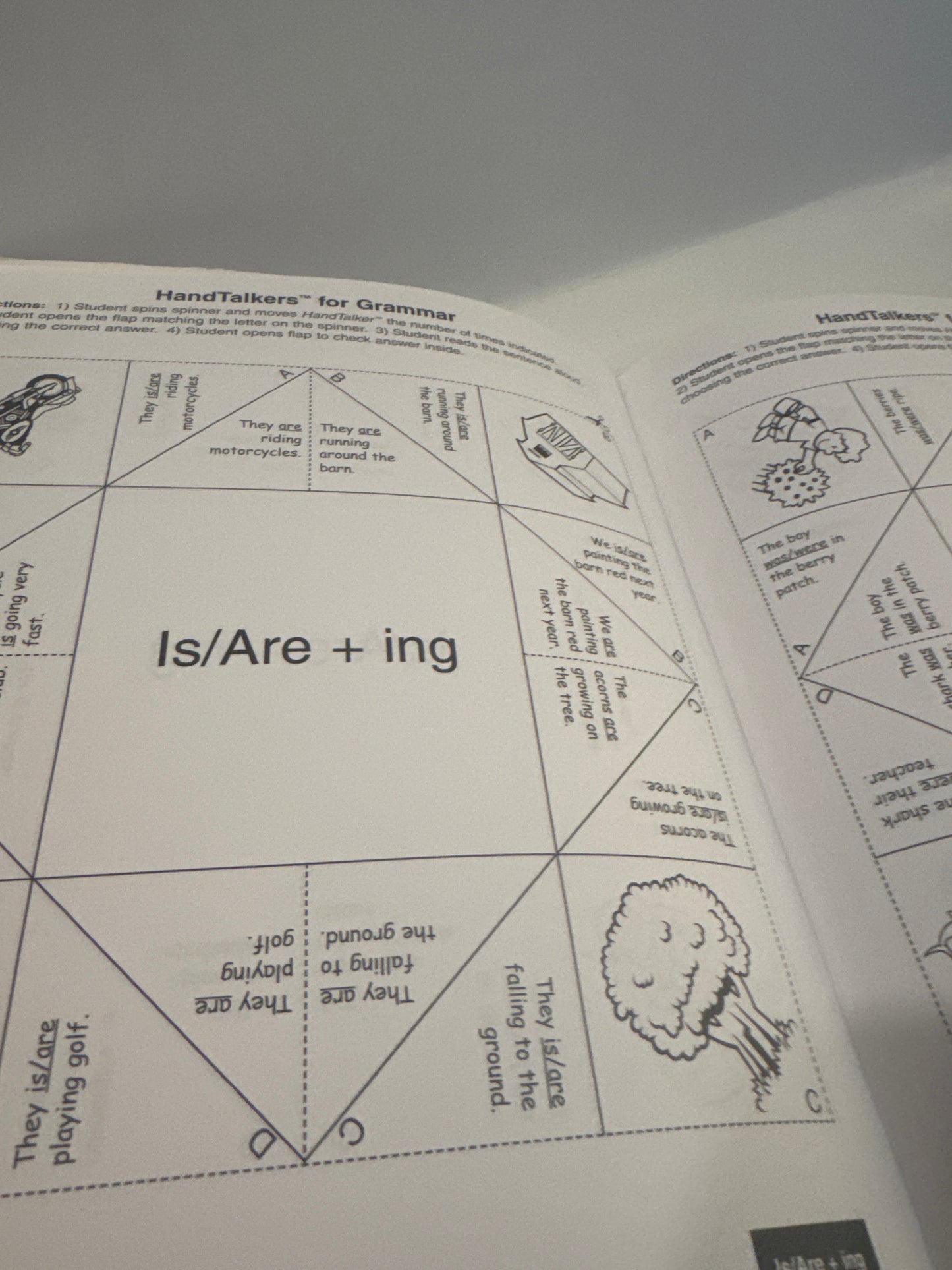 Grammar Games for Kids: Paper Fortune Teller Book