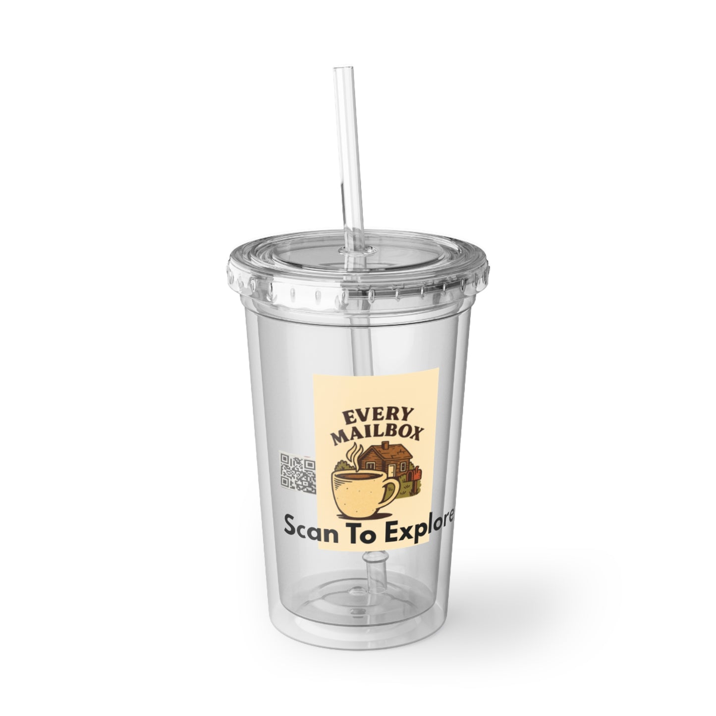 Suave Acrylic Cup with EveryMailbox Scan‑to‑Explore Design
