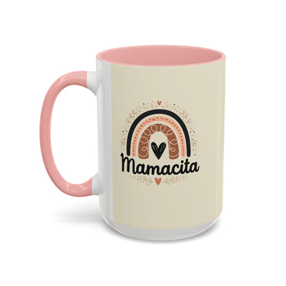 Mamacita Coffee Mug | Pink Rainbow Heart Accent Mug
