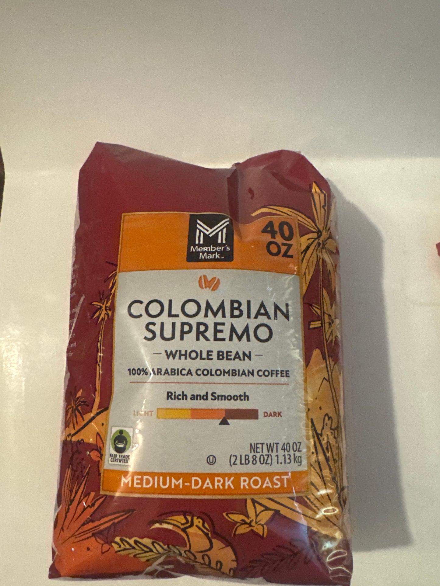 Colombian Supremo Whole Bean Coffee – Rich, Smooth Flavor
