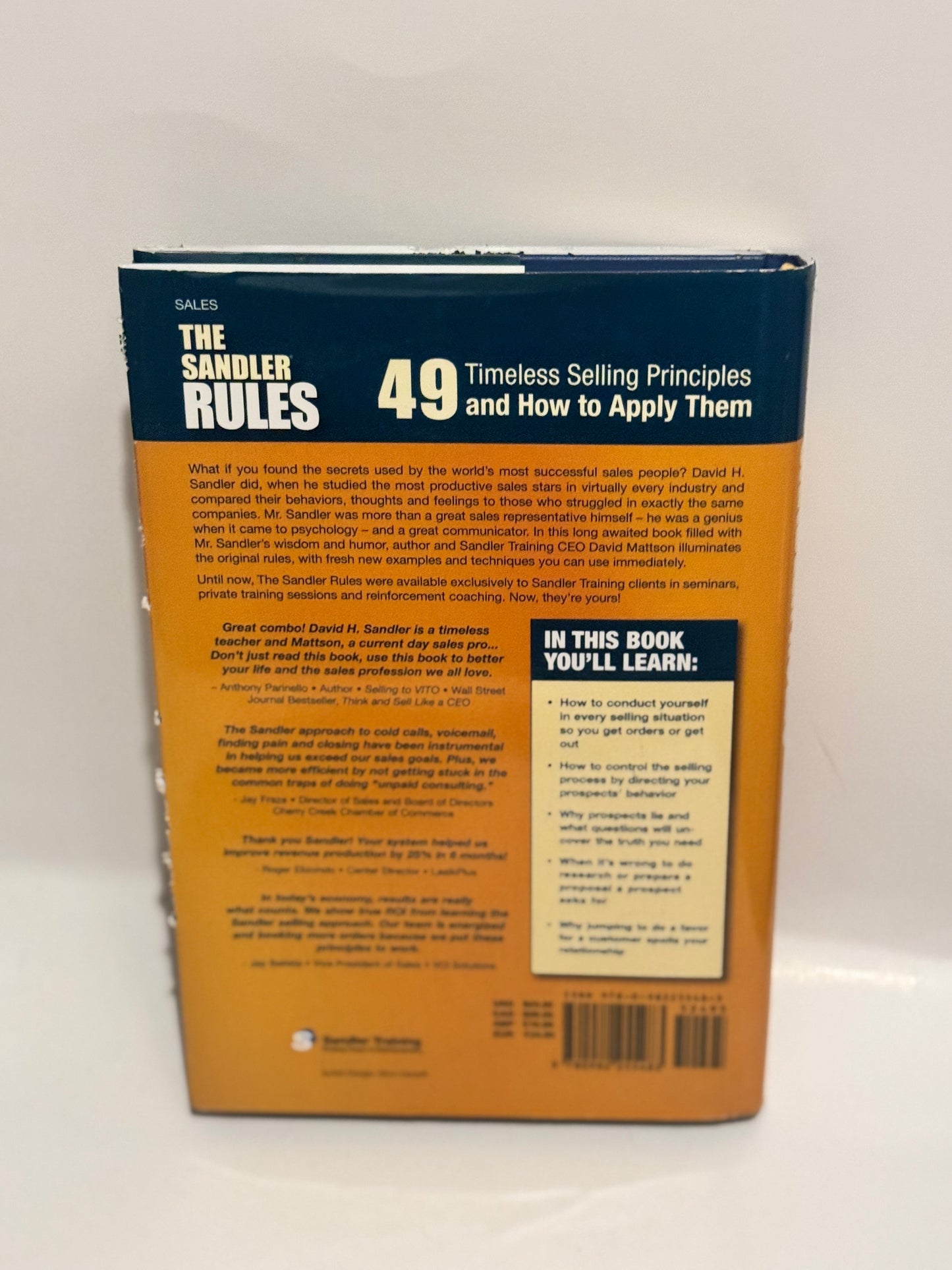 The Sandler Rules: 49 Timeless Selling Principles