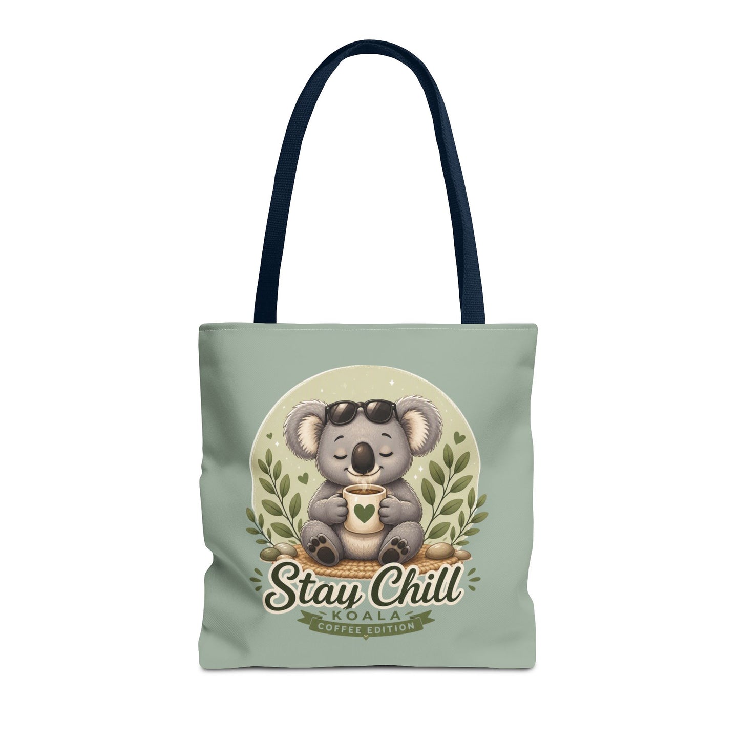 Stay Chill Koala Tote Bag | Cute Relaxing Animal AOP Tote | Eco-Friendly Canvas Tote Bag | Funny Koala Gift Idea for Animal Lovers