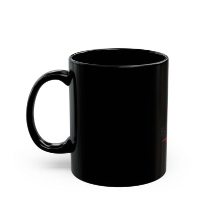 EveryMailBox Coffee Mug — Black Ceramic Cup with Bold Red Logo | 11oz & 15oz