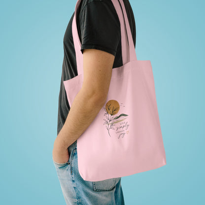 Sunset Botanical Tote Bag — 'You Are My Sunshine' Custom Cotton Tote