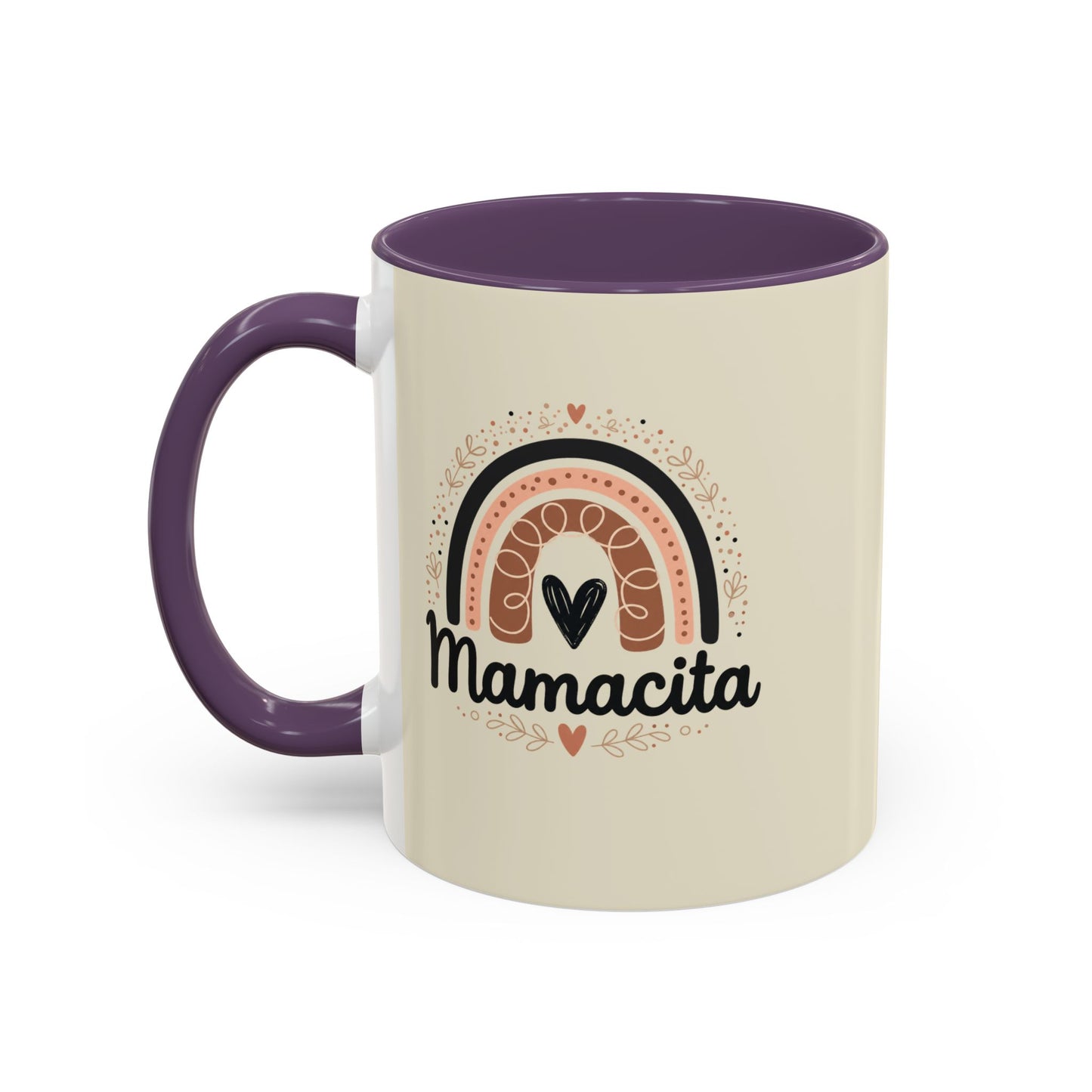 Mamacita Coffee Mug | Pink Rainbow Heart Accent Mug