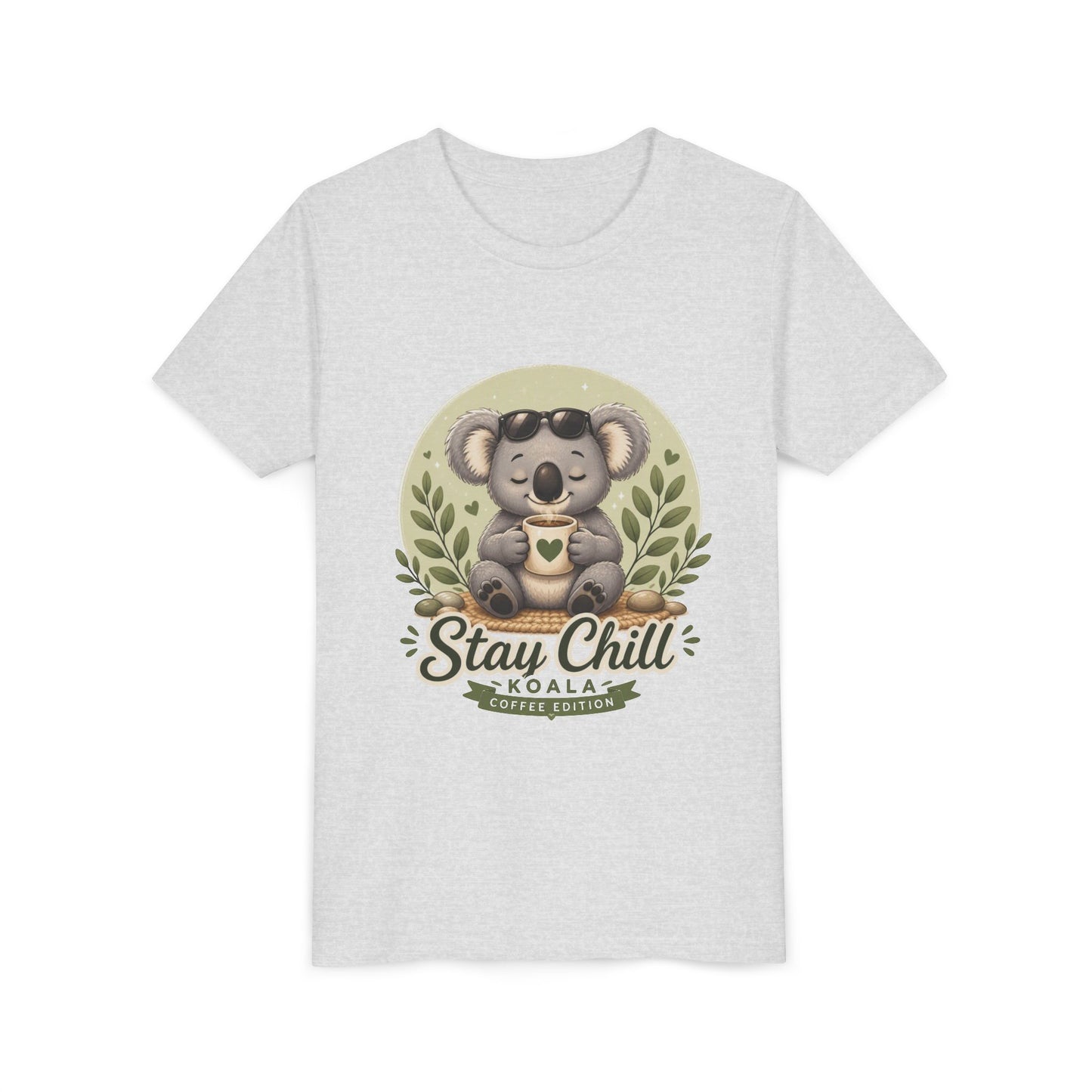 Stay Chill Koala Youth T-Shirt | Cute Kids Graphic Tee | Funny Animal Shirt for Boys Girls | Soft Children's Tee S–XL