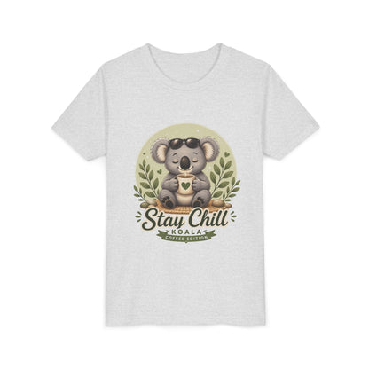 Stay Chill Koala Youth T-Shirt | Cute Kids Graphic Tee | Funny Animal Shirt for Boys Girls | Soft Children's Tee S–XL