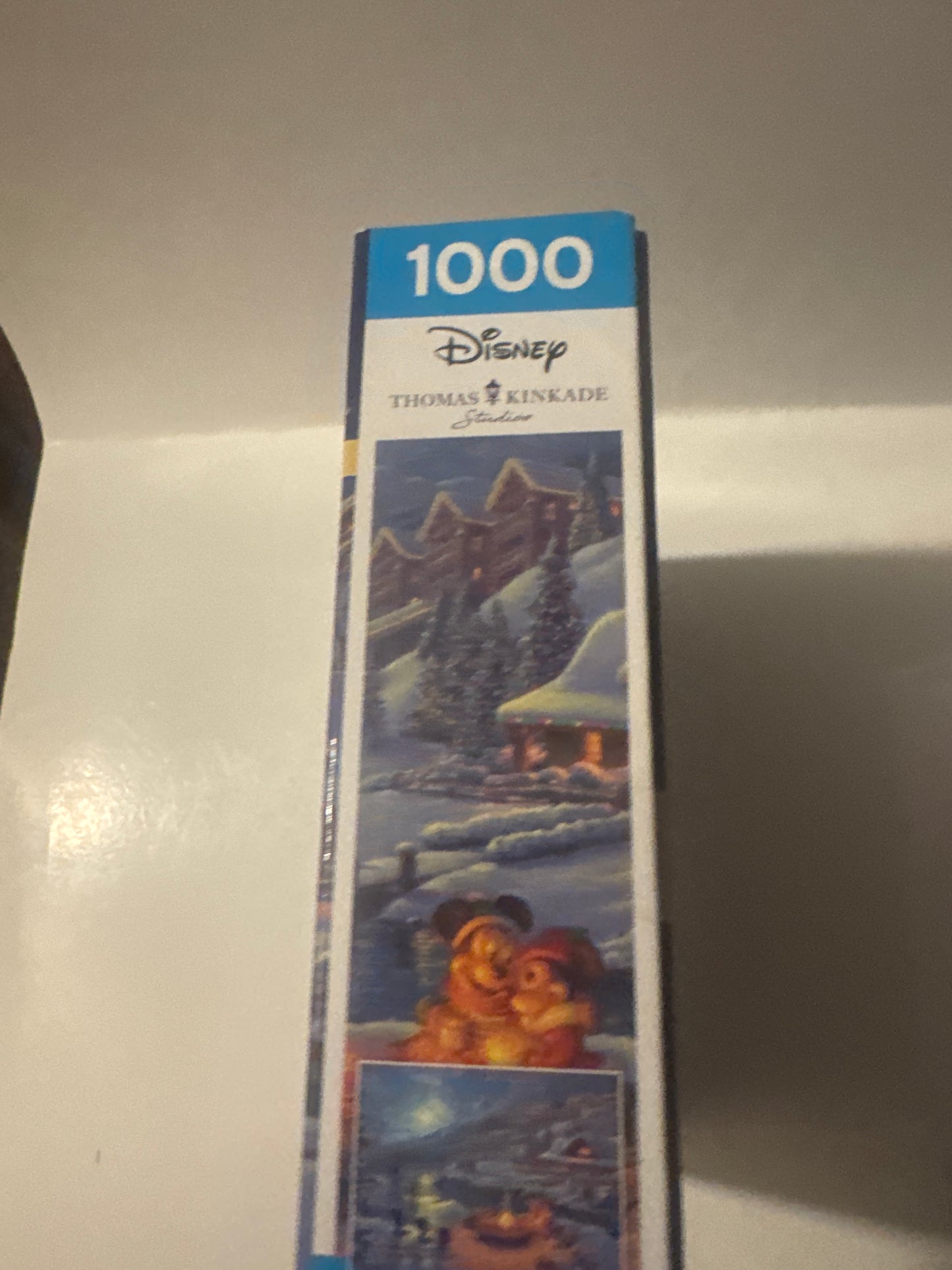Disney Kinkade Puzzle 1000pc – Snowy Village Holiday Scene