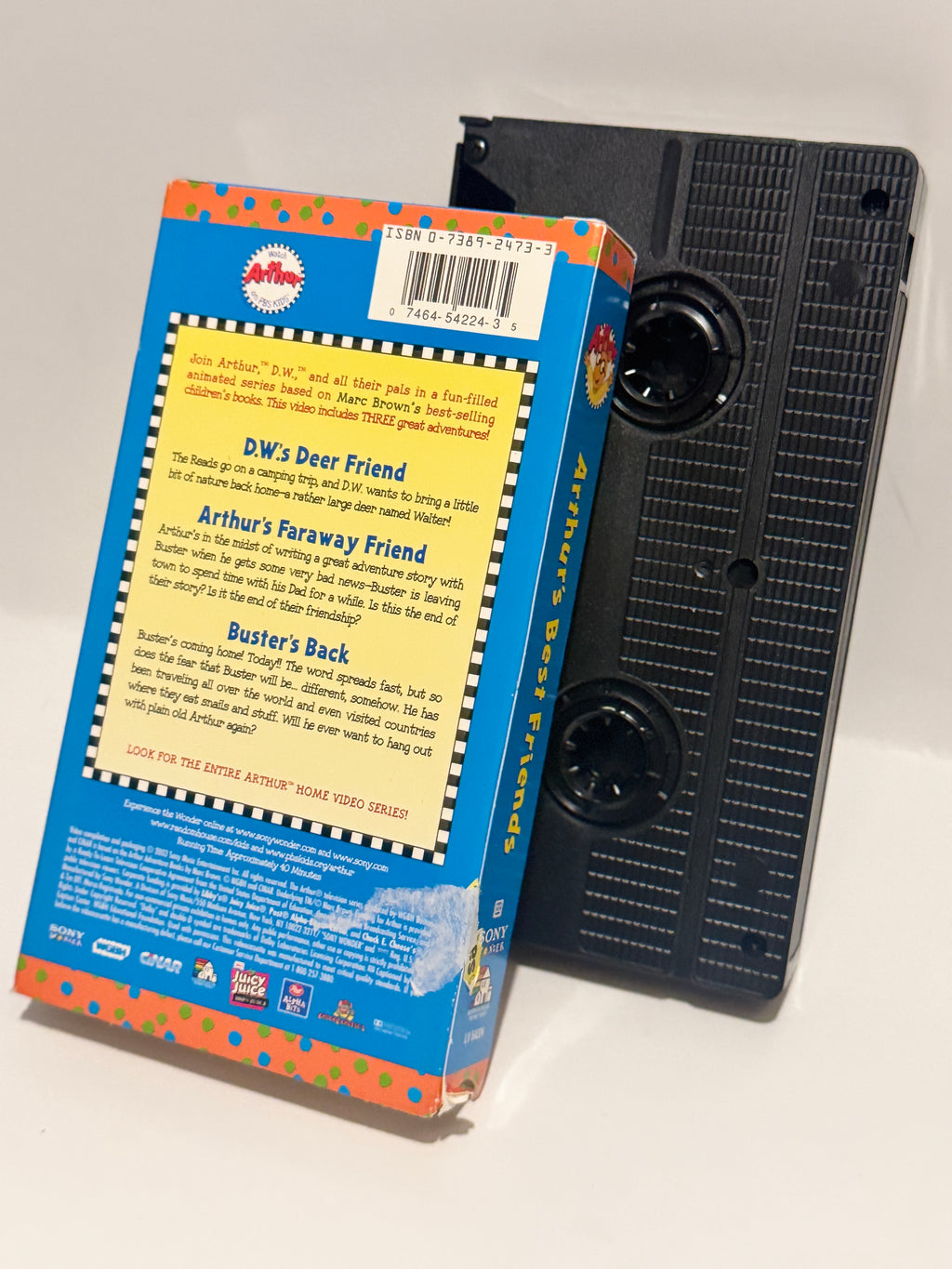 Vintage Arthur's Best Friends VHS Tape - Sony Wonder, PBS Home Video - Classic 90s Kids' Show