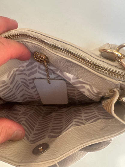 Madison West Vegan Leather Handbag with Gold Hardware
