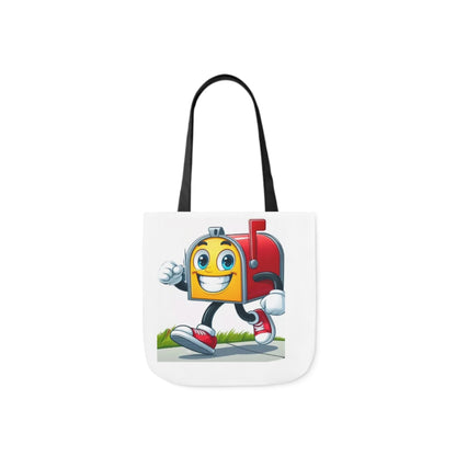 Fun Designs Canvas Tote Bag with Colorful Straps - Perfect for All Occasions!