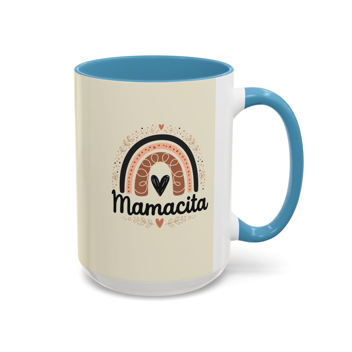 Mamacita Coffee Mug | Pink Rainbow Heart Accent Mug