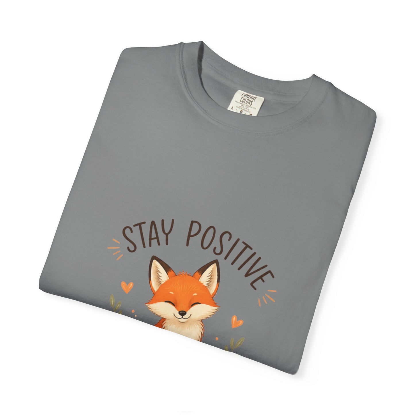 Fox Graphic T-Shirt — "Good Things Take Time" Stay Positive Inspirational Tee