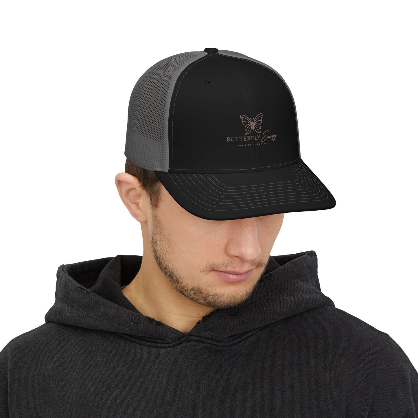 Butterfly Squad Trucker Cap – Embroidered Butterfly Logo Snapback