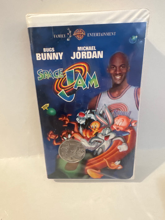 Space Jam 1996 Michael Jordan Looney Tunes VHS Tape