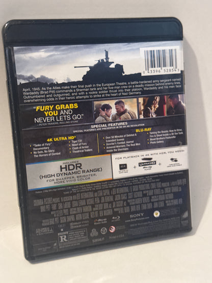 Dramatic war scene from Fury 4K Ultra HD Blu-ray.