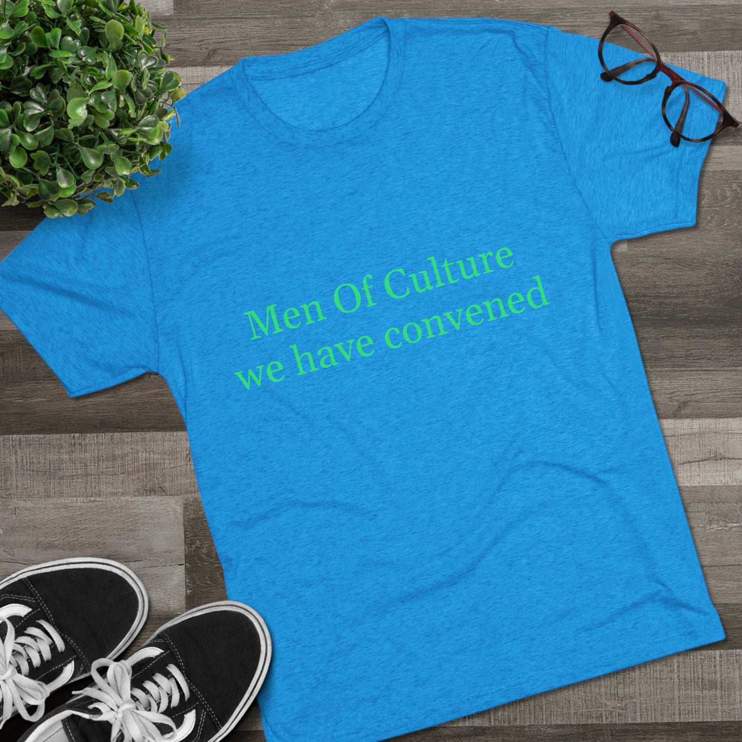 Men of Culture Tri‑Blend Tee with Fast Delivery