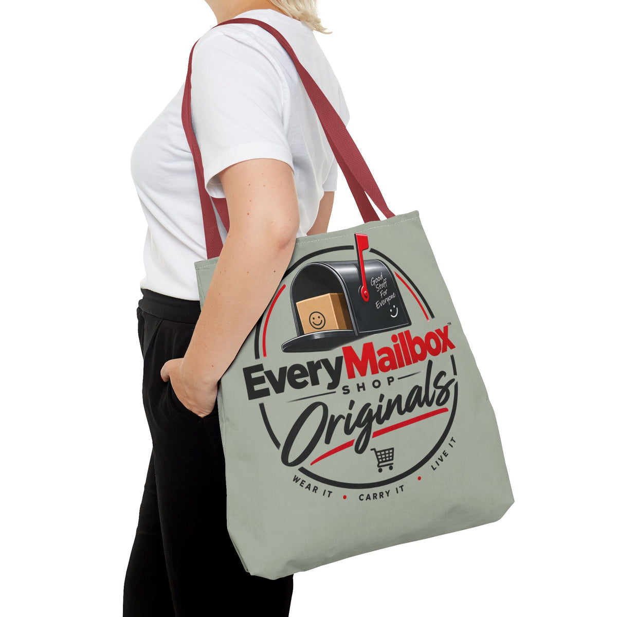 EveryMailbox Originals Logo Tote Bag – Mail Carrier & Delivery Enthusiast Canvas Tote