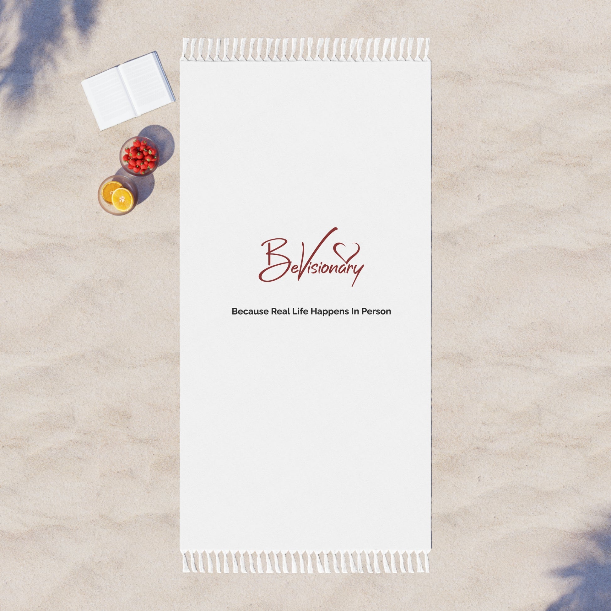 Calendar with 'Belf Visionary' logo on a textured surface