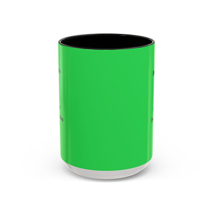 Accent Coffee Mug — 'Shop and Snacks' QR Code Promotional Coffee Mug (11/15 oz)